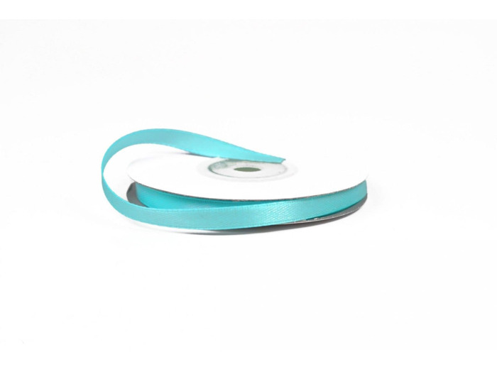 Ruban satin turquoise 340 Largeur 6 mm