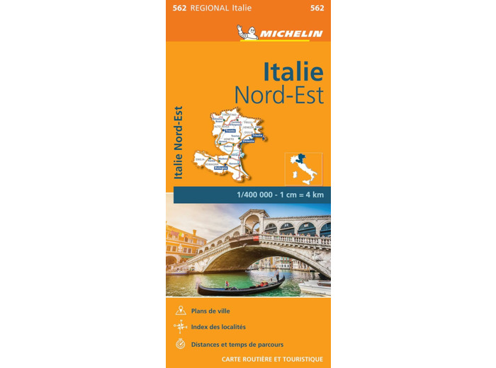 CARTE REGIONALE ITALIE NORD-EST