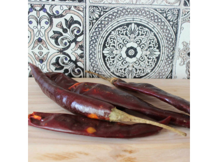 Piment Serrano - Piment entier et séché