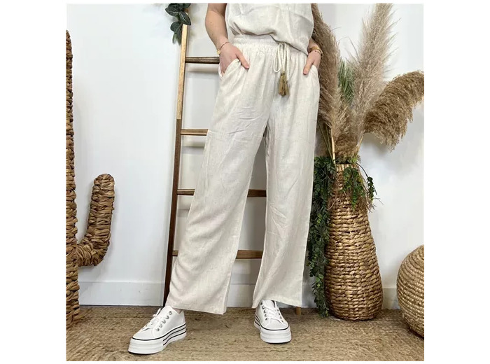 L790- Pantalon "Version Féminin" (T36-T40) (ecru)