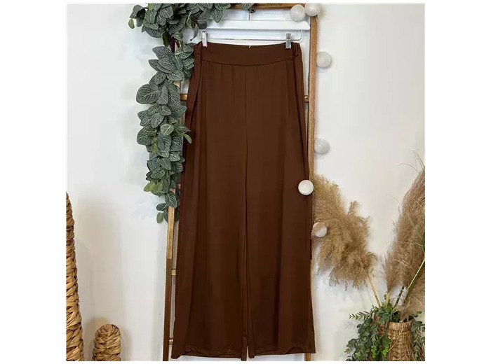 M957- Pantalon large Grande Taille (camel)