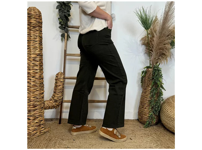 O588- Jean Flare Voggo T36-T44 (kaki)