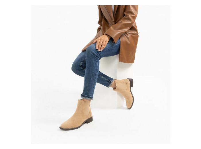 Bottines Chelsea Charlie beiges