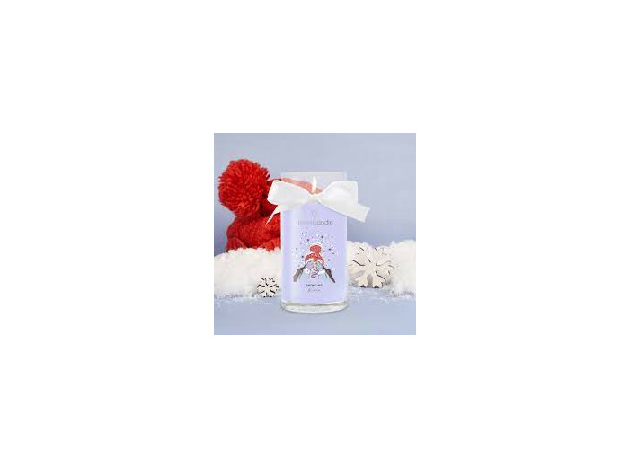 Bougie Bijou Snowflake Kisses : Magie Hivernale et Élégance avec un Bracelet Scintillant