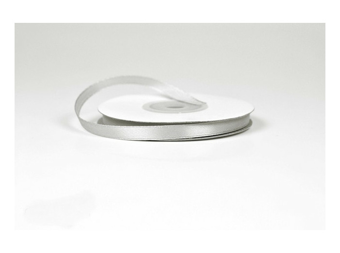 Ruban satin gris clair 012 Largeur 6 mm