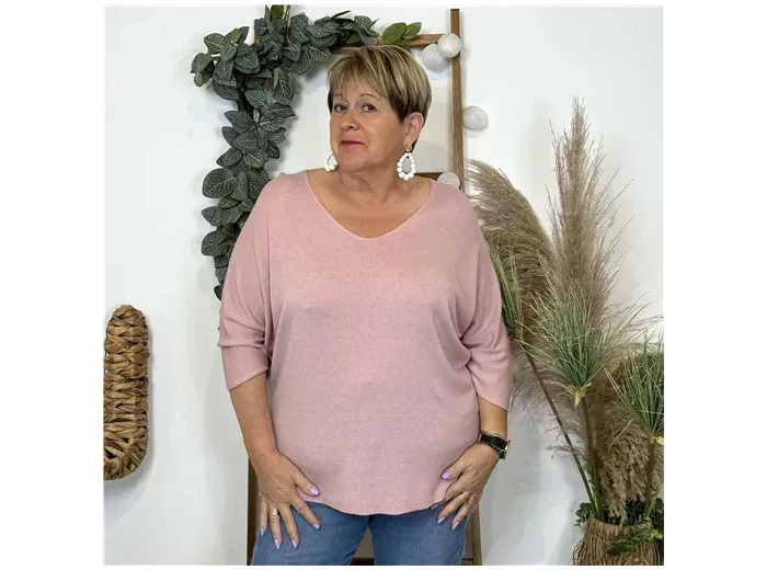 Z544.- Pull léger Emporium (Gt) (rose poudré)