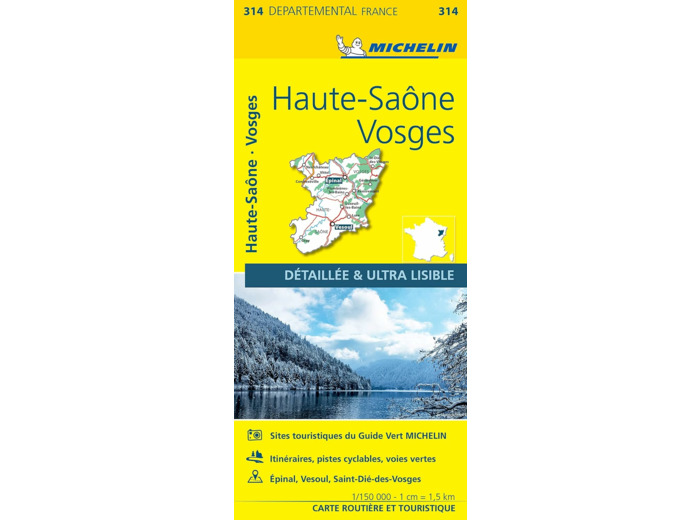 CARTE DEPARTEMENTALE HAUTE-SAONE, VOSGES