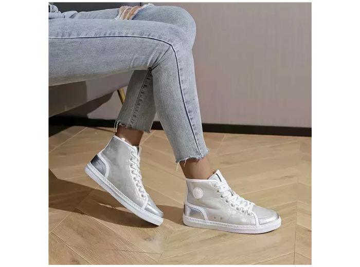 R404- Tennis Montante Moow (T36-T41) (argenté)