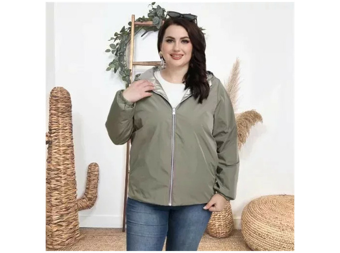 K015- Imper réversible court (T40-T50) (kaki)