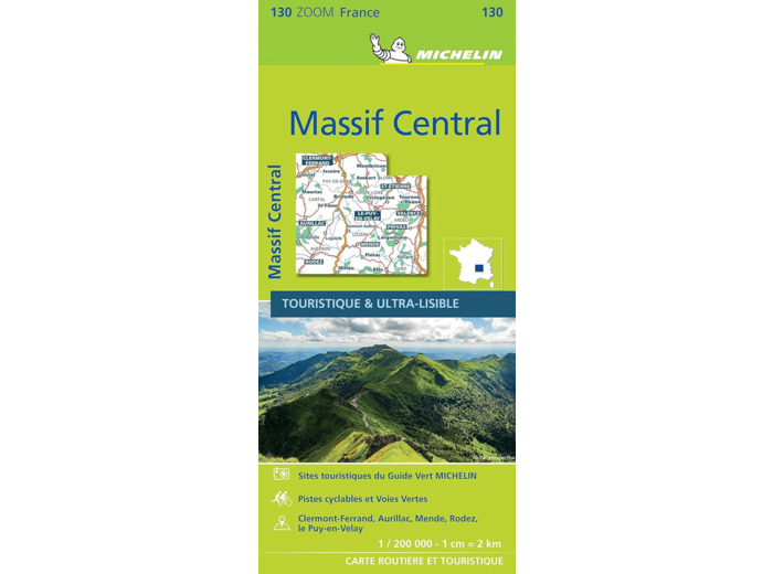 CARTE ZOOM MASSIF CENTRAL