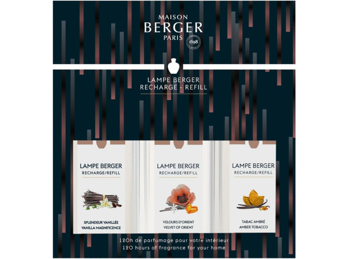Coffret 3 recharges Lampe Berger Variation 250ml
