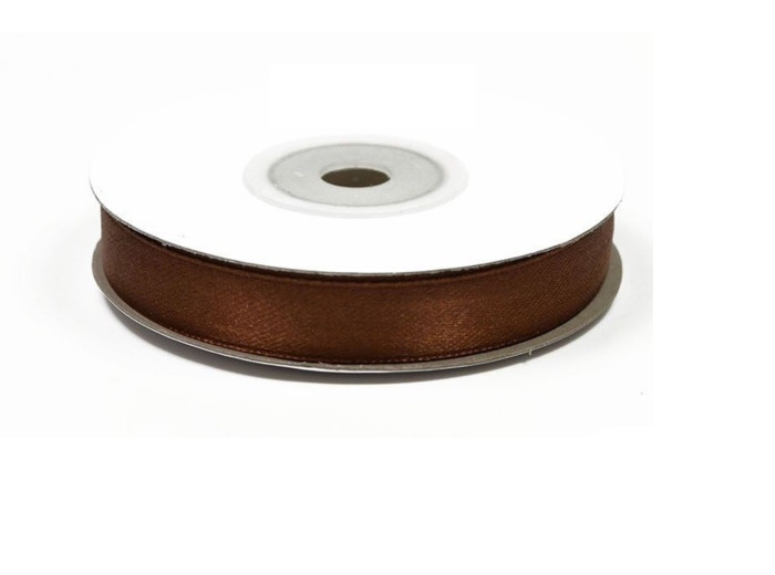 Ruban satin chocolat 870 Largeur 12 mm