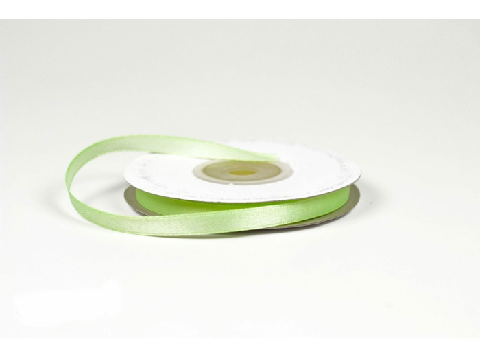 Ruban satin vert clair 520 Largeur 6 mm