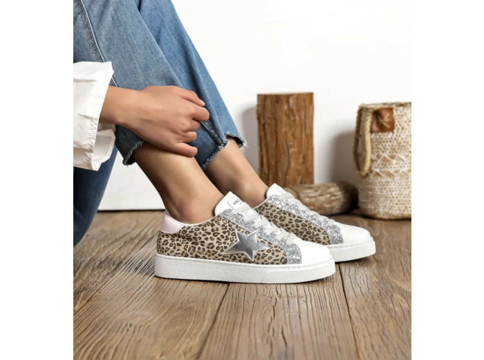 Basket Femme Leopard - Saly - Findlay