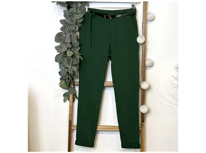 M934- Chino Stretch (T36-T50) 🇮🇹 (vert brésil)