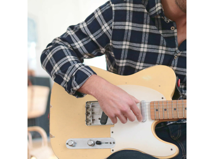 La Chemise en Flanelle Elégante - Navy/Crème