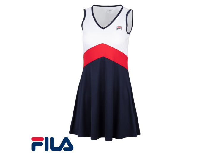 FILA DRESS GLORIA White / Red / Blue