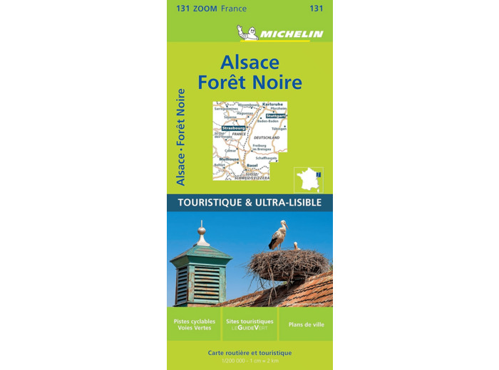 CARTE ZOOM FORET NOIRE, ALSACE, VALLEE DU RHIN