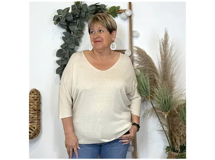 K363- Pull léger Emporium (Gt) (beige)