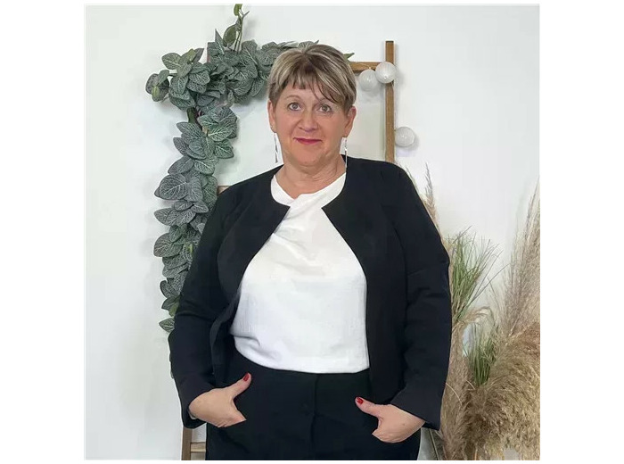 Z551. Veste courte suédine (T46-T50)) (noir)