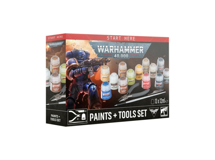 PEINTURE WARHAMMER 40,000 + SET D’OUTILS