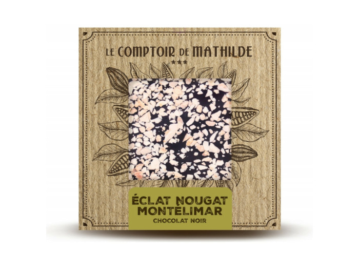 Tablette Éclat de nougat de Montélimar - Chocolat noir