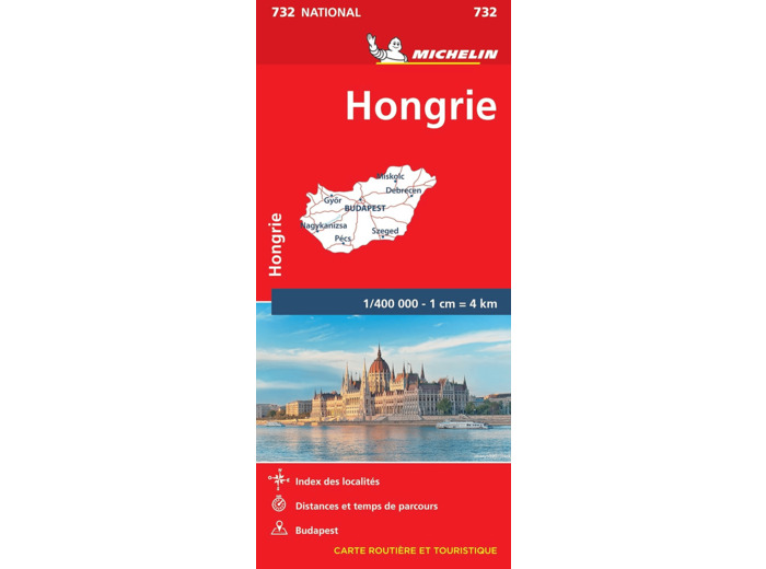 CARTE NATIONALE HONGRIE / HONGARIJE
