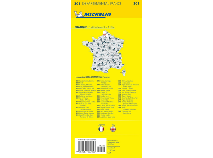CARTE DEPARTEMENTALE PAS-DE-CALAIS, SOMME
