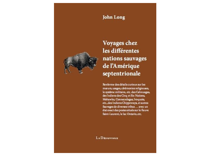 VOYAGES CHEZ LES DIFFERENTES NATIONS SAUVAGES DE L'AMERIQUE SEPTENTRIONALE