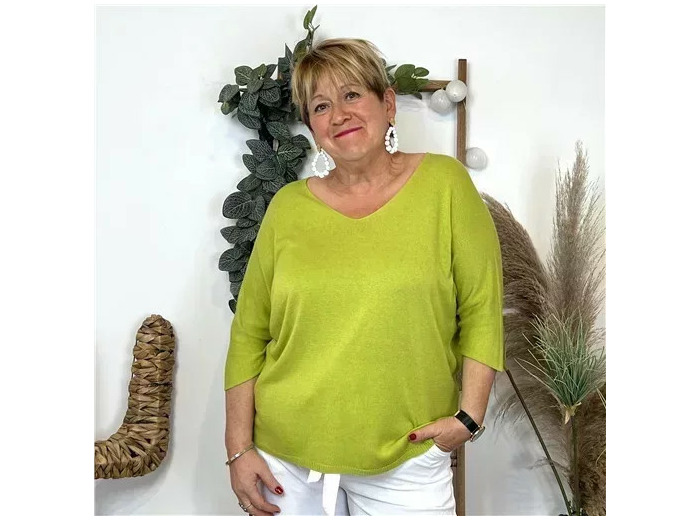 Z544.- Pull léger Emporium (Gt) (vert anis)