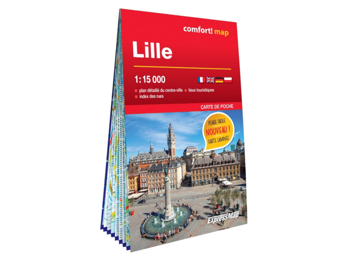 LILLE 1/15.000 (CARTE LAMINEE FORMAT POCHE - PLAN DE VILLE)