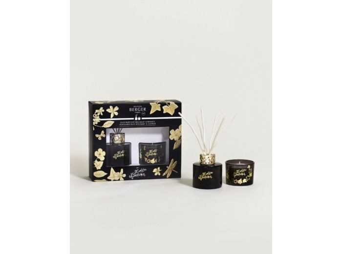 DUO MINI BOUQUET & BOUGIE LOLITA LEMPICKA - NOIR