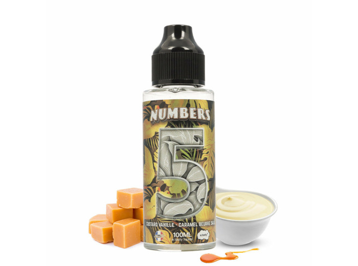 Numbers 5 - Custard Vanille, Caramel Beurre Salé - 100ml