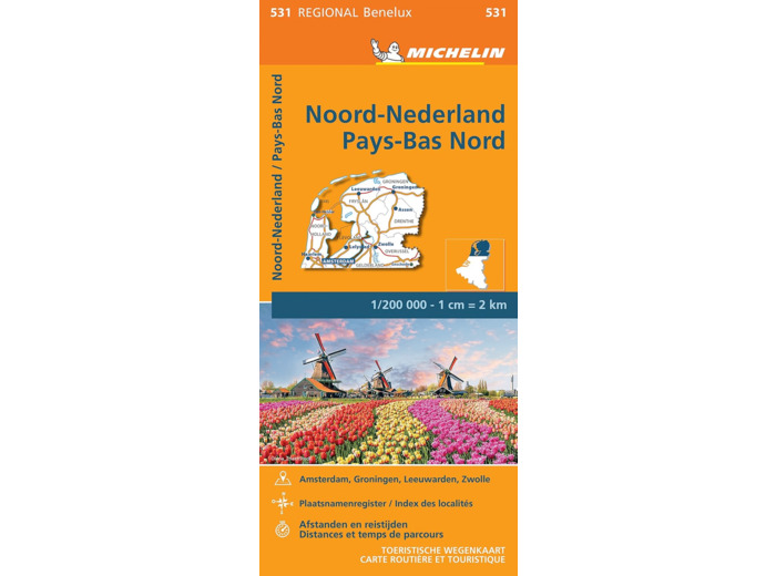 CARTE REGIONALE NOORD-NEDERLAND / PAYS-BAS NORD