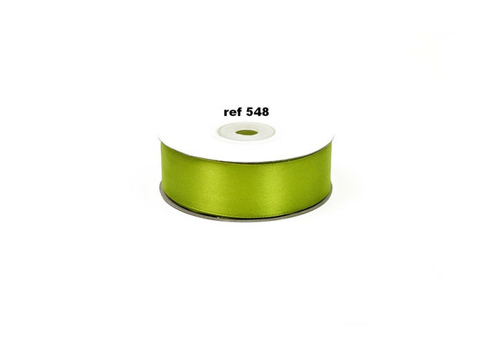 Ruban satin vert menthe 548 largeur 25 mm