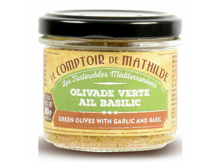 Olivade Verte Ail Basilic