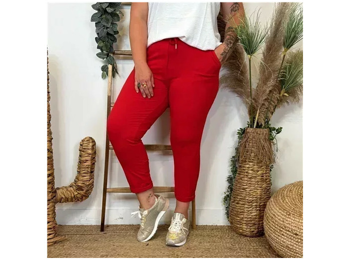 Z985- Jogging "Jolies Formes" (Gt) (rouge)