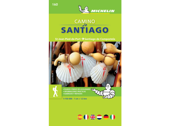 CARTE CAMINO DE SANTIAGO - SAINT JEAN PIED DE PORT - SANTIAGO DE COMPOSTELLA