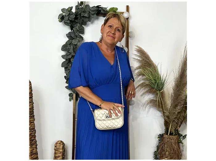 K852- Robe Longue “C’Mélodie” (Gt) (bleu royal)