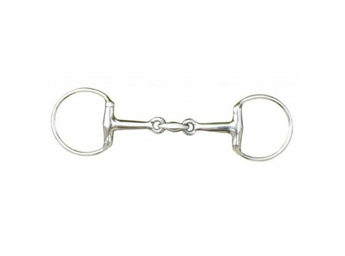 HKM - Mors double brisure en inox - 16 mm - 11,5cm