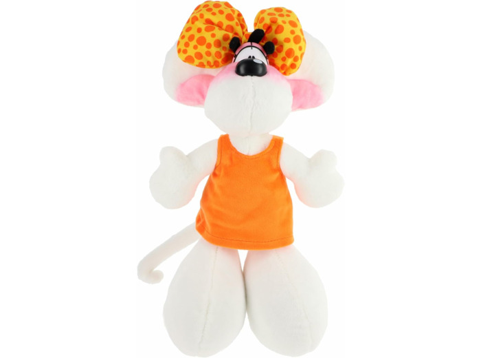 Diddl Peluche Diddlina en Robe Orange 30cm