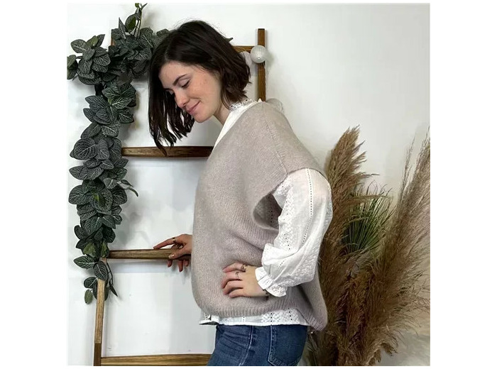 K133- Pull Mohair (Tu) 🇮🇹 (beige)