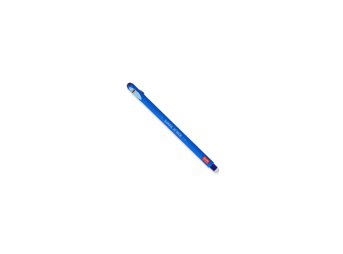 Stylo requin à encre thermosensible effaçable - couleur bleue