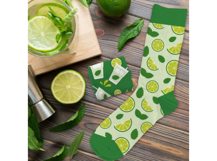 Chaussettes Humoristiques - Mojito Citron