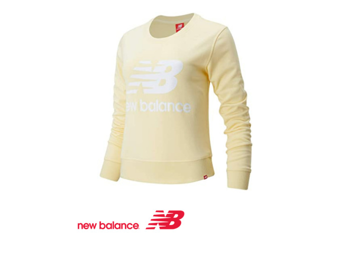 NEW BALANCE SWEAT JAUNE ESSENTIALS Crew