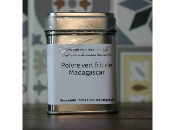 Poivre vert frit - 30G - Boite métal