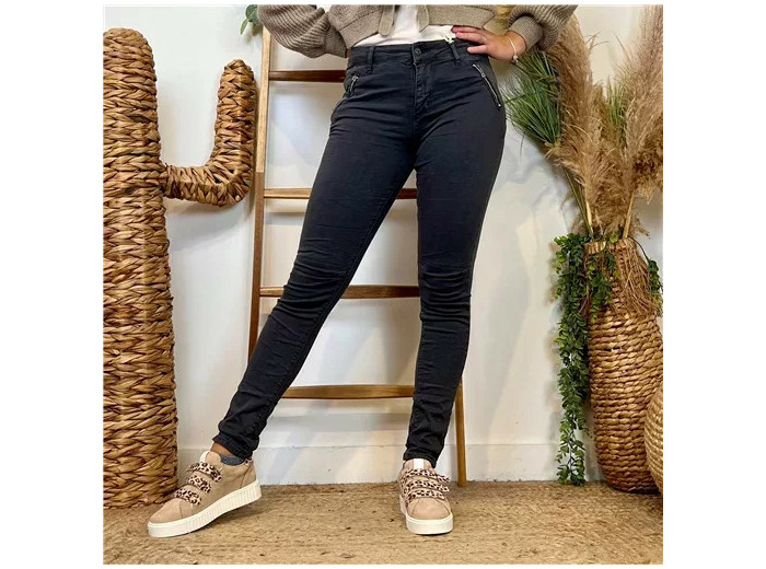 P072- Jean "Poches zippées" Melly.and.Co (Xs-Xl) (gris)