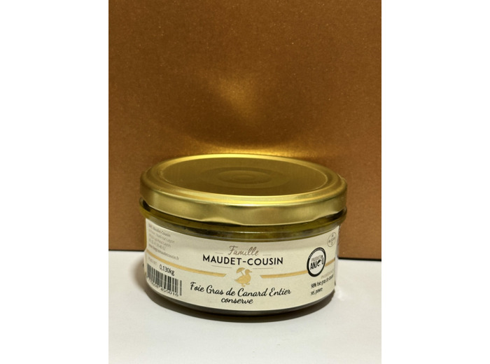 Foie gras de canard entier (130g) "Maudet-Cousin"