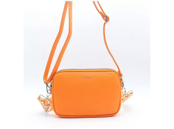 P426- Sac 3 poches Flora&Co (orange)