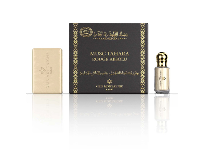 Gris Montaigne -Musc & Savon au lait de chèvre - Rouge absolu